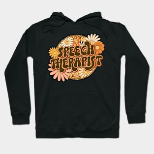 Speech Therapist Vintage Retro SLP Hoodie